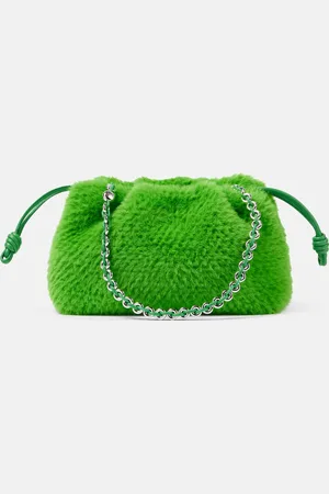 Loewe Clutch Flamenco Small aus Faux Fur