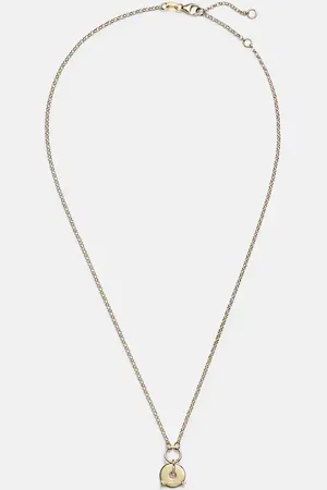 Foundrae Halskette Arrow aus 18kt Gelbgold mit Diamant