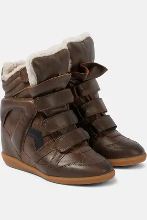 Isabel Marant Wedge-Sneakers Bekett 70 mit Shearling