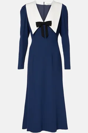 Alessandra Rich Midikleid Envers aus Satin