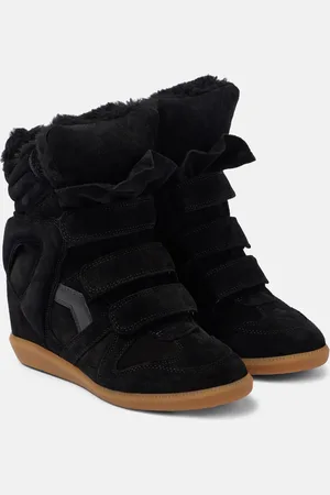 Isabel Marant Wedge-Sneakers Bekett 70 mit Shearling