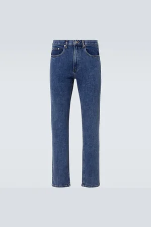 Frame High-Rise Straight Jeans