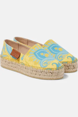 Etro Bedruckte Espadrilles aus Canvas