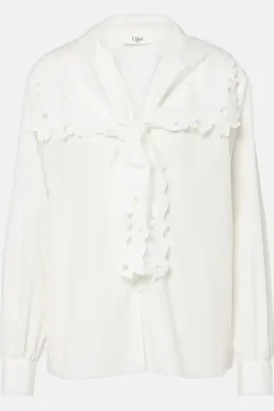 Chloé Chloé Bluse aus Baumwoll-Popeline