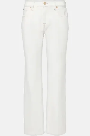 7 for all Mankind High-Rise Straight Jeans