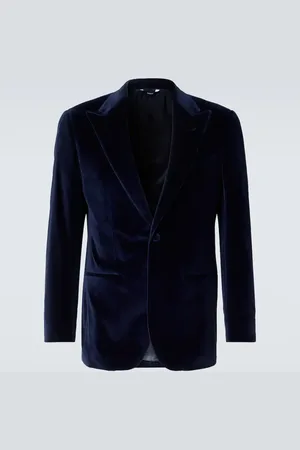 Thom Sweeney Smokingjacke aus Baumwollsamt