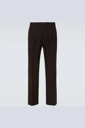 Saman Amel Weite Hose Amo aus Woll-Twill