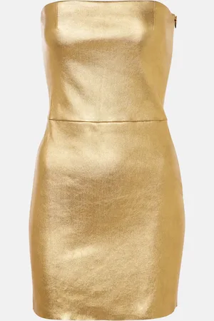 Stouls Minikleid Amina aus Metallic-Leder
