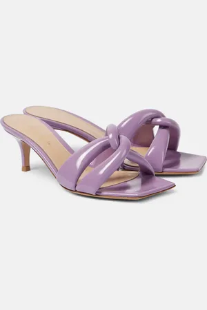 Gianvito Rossi Pantoletten Amour 55 aus Lackleder