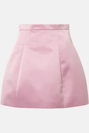BLUMARINE High-Rise-Minirock aus Duchesse-Satin