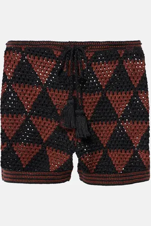 ANNA KOSTUROVA High-Rise Shorts Malia aus Häkelstrick