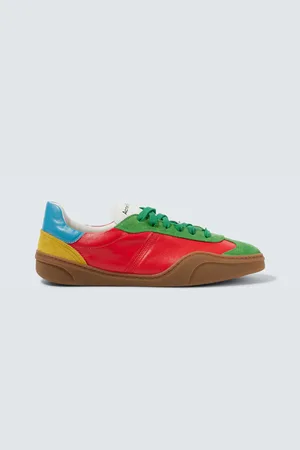 Acne Studios Sneakers aus Leder und Veloursleder