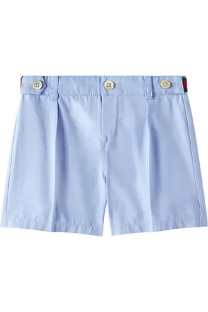 Gucci Baby Bermuda-Shorts Web Stripe aus Baumwollpopeline
