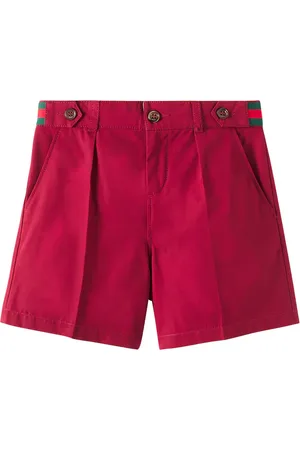 Gucci Bermuda-Shorts Web Stripe aus Popeline