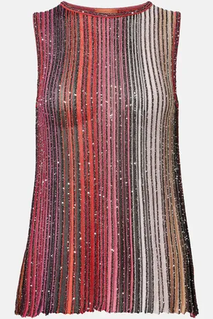 Missoni Top aus Stick mit Pailletten