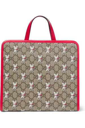 Gucci Tasche GG aus Canvas mit Leder