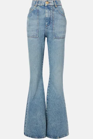Balmain High-Rise Flared Jeans