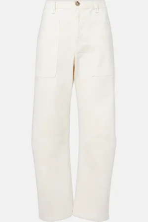 Velvet Weite Hose Brylie aus Baumwoll-Twill