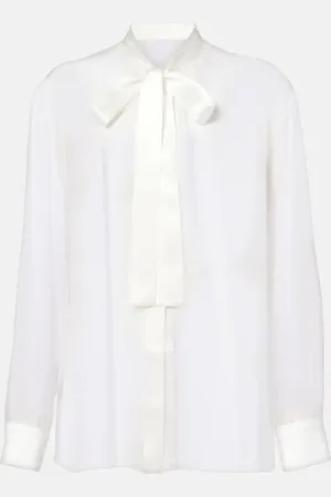Dolce & Gabbana Schluppenbluse aus Seidenchiffon