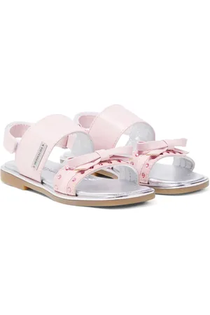 MONNALISA Sandalen aus Leder mit Kristallen