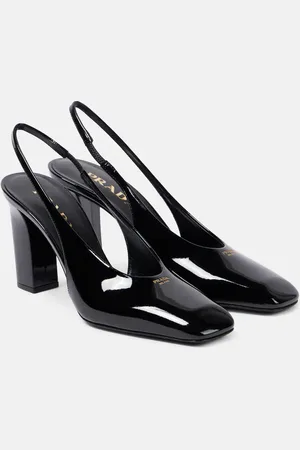 Prada Slingback-Pumps 85 aus Lackleder