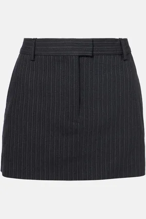 Acne Studios Minirock aus Wolle und Baumwolle