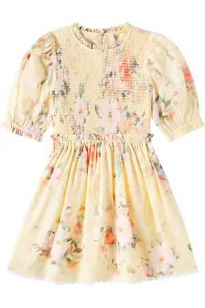 ZIMMERMANN Kleid Everley Shirred Bodice aus Baumwolle