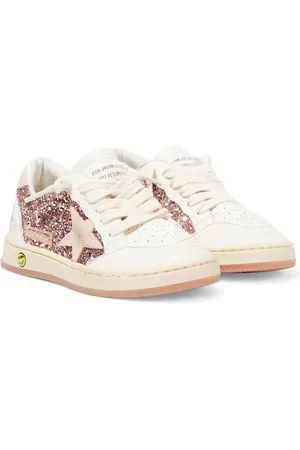 Golden Goose Sneakers Ball Star aus Leder mit Glitter