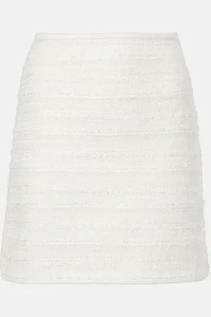 Nina Ricci Minirock aus Denim und Tweed
