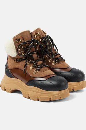 Dorothee Schumacher Schnürstiefel Sporty Shearling aus Leder