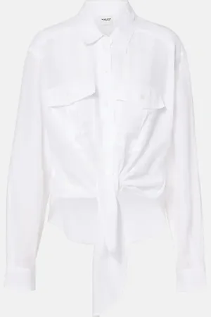 Marant Etoile Bluse Nath aus einem Baumwollgemisch