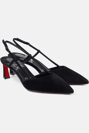 Christian Louboutin Slingback-Pumps Condoroline 55 aus Veloursleder