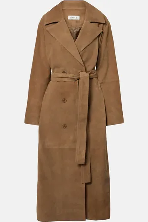Rohe Róhe Mantel aus Veloursleder