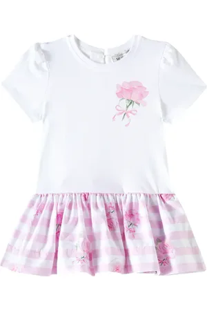 MONNALISA Baby Kleid aus einem Baumwollgemisch