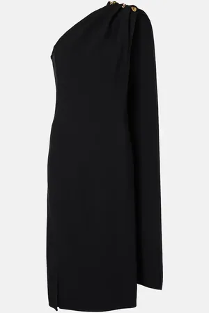 Bottega Veneta One-Shoulder-Midikleid aus Crêpe