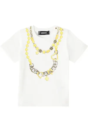 VERSACE Bedrucktes T-Shirt aus Baumwolle