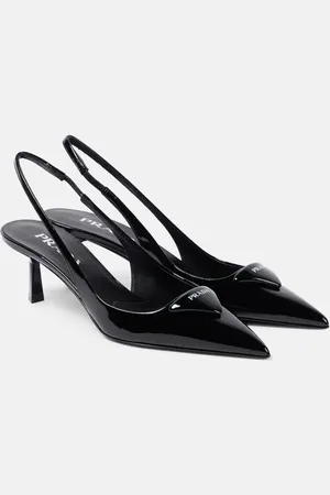 Prada Slingback-Pumps aus Lackleder