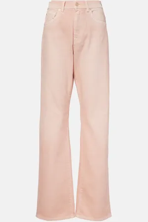 7 for all Mankind High-Rise Straight Jeans Tess