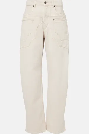 Isabel Marant High-Rise Wide-Leg Jeans Beryl