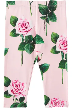 Dolce & Gabbana Baby Leggings aus einem Baumwollgemisch