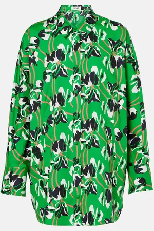 Diane von Furstenberg Bedruckte Bluse Caleb aus Baumwolle