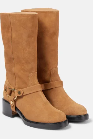Chloé Chloé Bikerstiefel Dakota aus Veloursleder