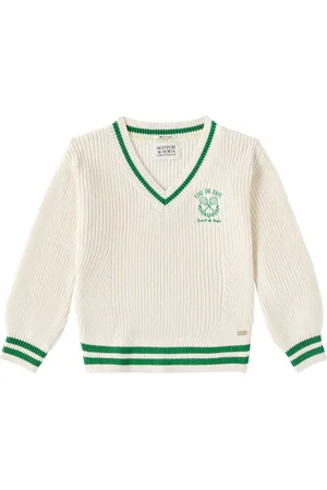 Scotch&Soda Bestickter Pullover aus Baumwolle