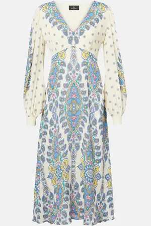 Etro Midikleid aus Crêpe de Chine