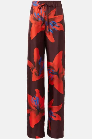 Alexander McQueen Weite Hose aus Seide
