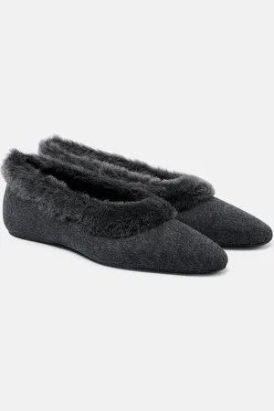Totême Ballerinas mit Shearling