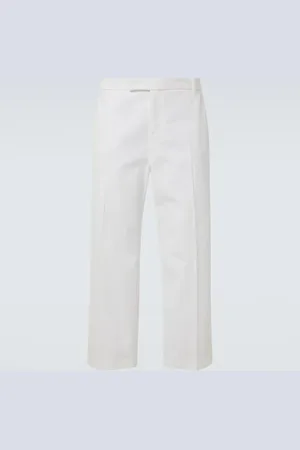 Thom Browne Cropped-Chinohose aus Baumwoll-Twill