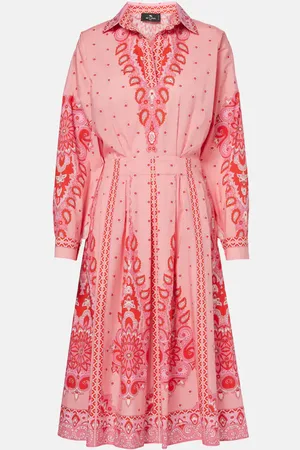 Etro Midikleid aus einem Baumwollgemisch