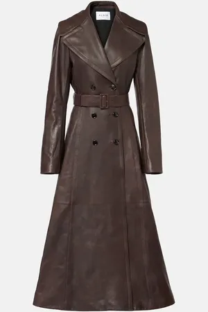 Alaïa Alaïa Mantel aus Leder