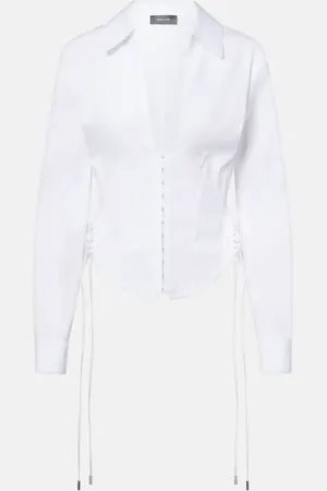 MUGLER Bluse aus einem Baumwollgemisch